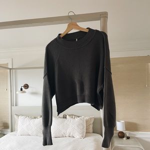 Free People Easy Street Crop Pullover